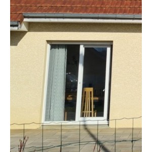 Porte-fenêtre PVC blanche...
